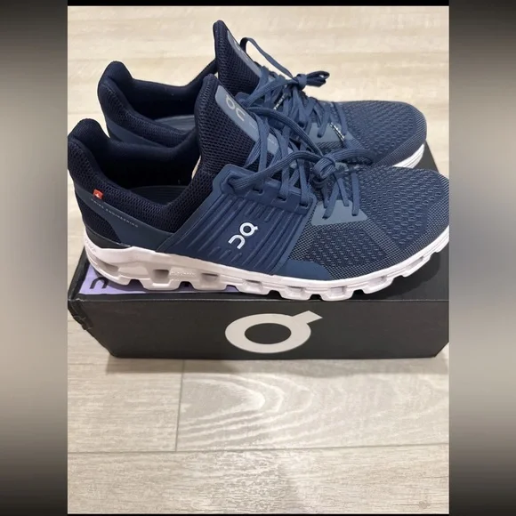 On Running Men's Navy Athletic Shoes - Picture 3 of 5